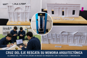 "Patrimonio arquitectónico de Cruz del Eje relevado por alumnos del IPET N°104"