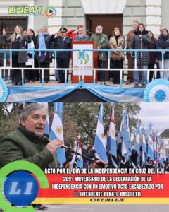 Acto por el Día de la Independencia en Cruz del Eje | 209° aniversario