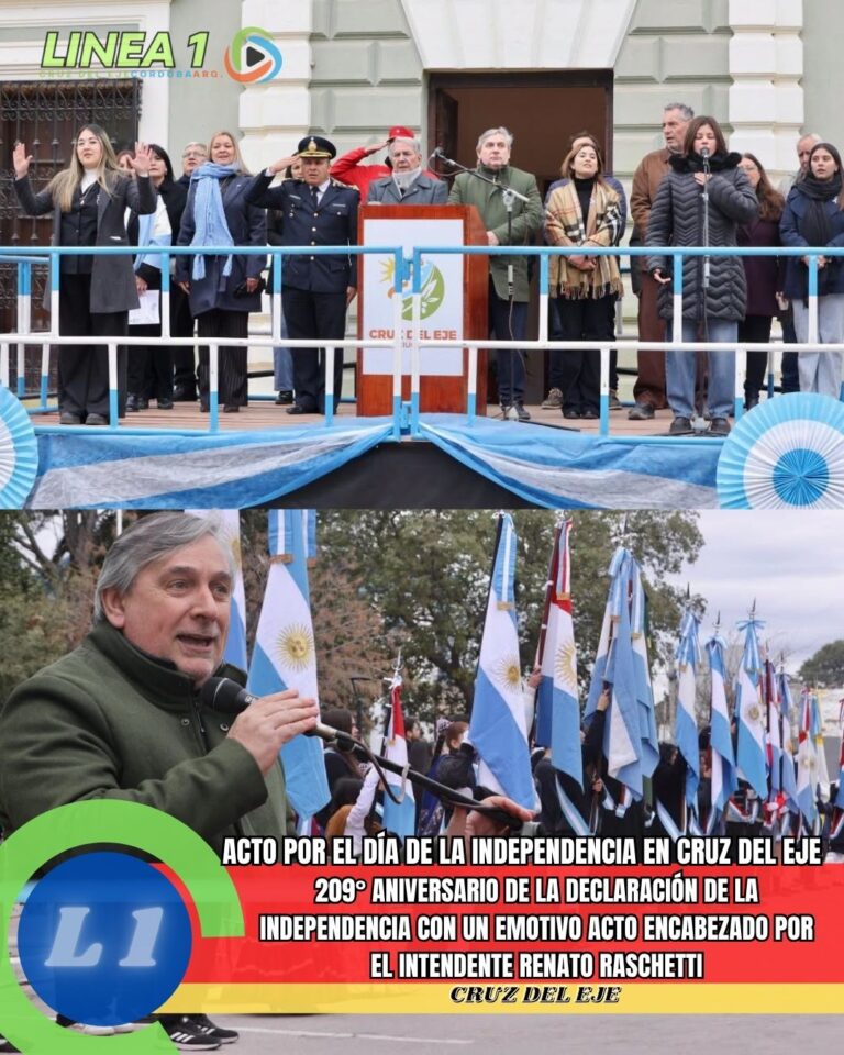 Acto por el Día de la Independencia en Cruz del Eje | 209° aniversario