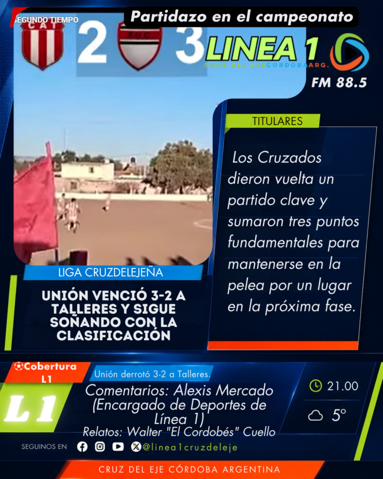 Línea 1 transmitió el encuentro en vivo.