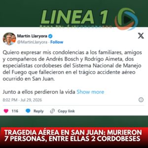 Tragedia aérea en San Juan: murieron 7 personas, entre ellas 2 cordobeses