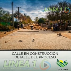  Obra de adoquinado en Tuclame para mejorar nueve cuadras de la localidad.