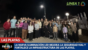 La comuna de Las Playas inauguró la iluminación LED completa de la Ruta A175.