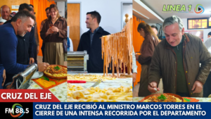 Marcos Torres cerró su recorrida por el departamento en el CEDER Cruz del Eje