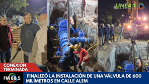 Restablecimiento del servicio de agua en Cruz del Eje
