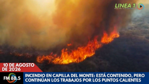 El incendio en Capilla del Monte está contenido
