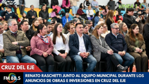 Renato Raschetti y el equipo municipal acompañaron la jornada de anuncios