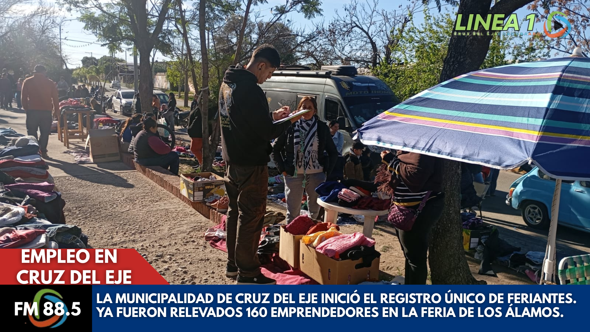 Empleo en Cruz del Eje: 160 feriantes ya fueron registrados