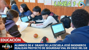 Alumnos de Cruz del Eje crean conciencia vial