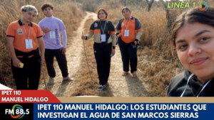 Estudiantes del IPET 110 Manuel Hidalgo realizan pasantías técnicas para estudiar el agua en San Marcos Sierras