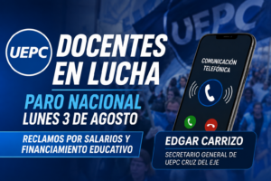 Paro docente nacional del 3 de agosto