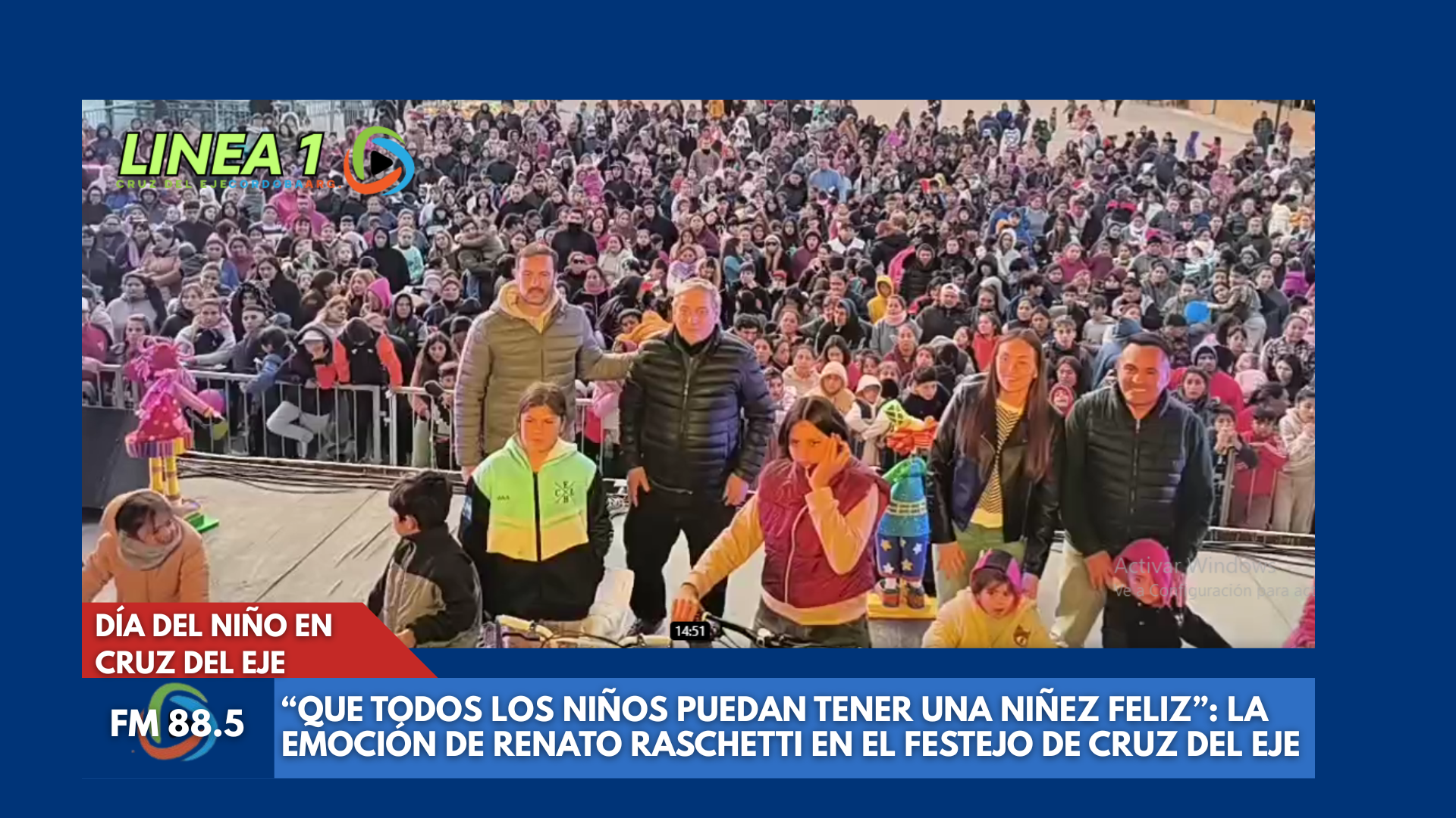 Día del Niño en Cruz del Eje: una tarde inolvidable