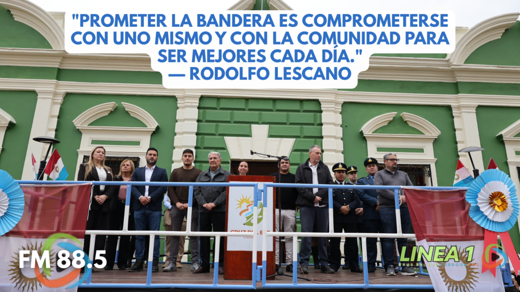 Cruz del Eje vivió la promesa de lealtad a la bandera de Córdoba
