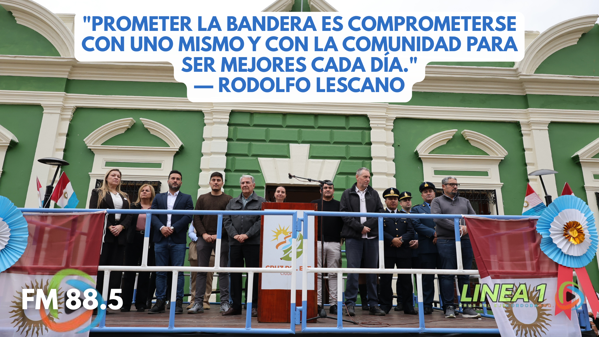 Cruz del Eje vivió la promesa de lealtad a la bandera de Córdoba