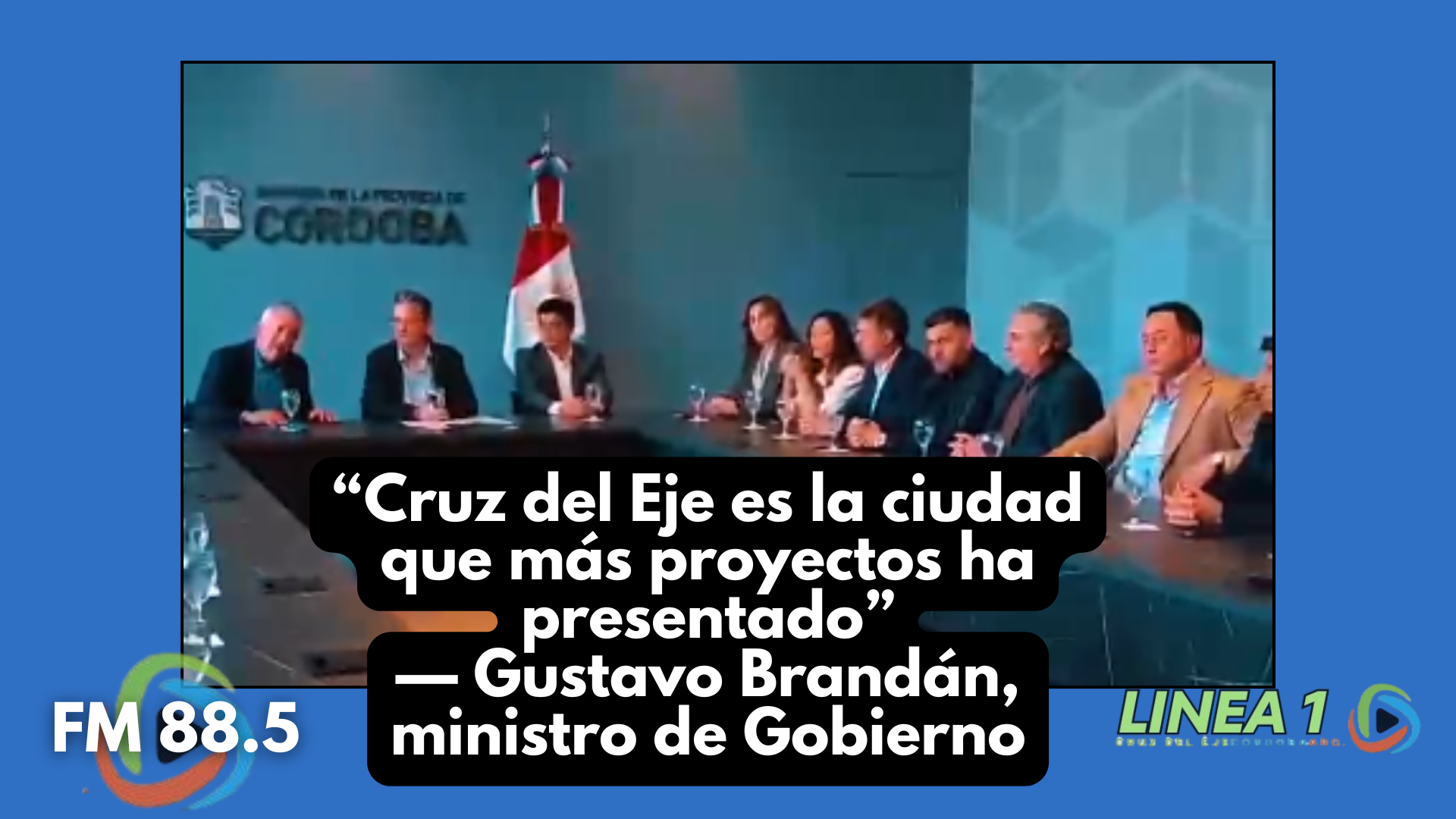“Cruz del Eje es la ciudad que más proyectos ha presentado” — Gustavo Brandán, ministro de Gobierno