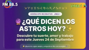 Horóscopo: Jueves 24 de Septiembre de 2026 | Línea 1