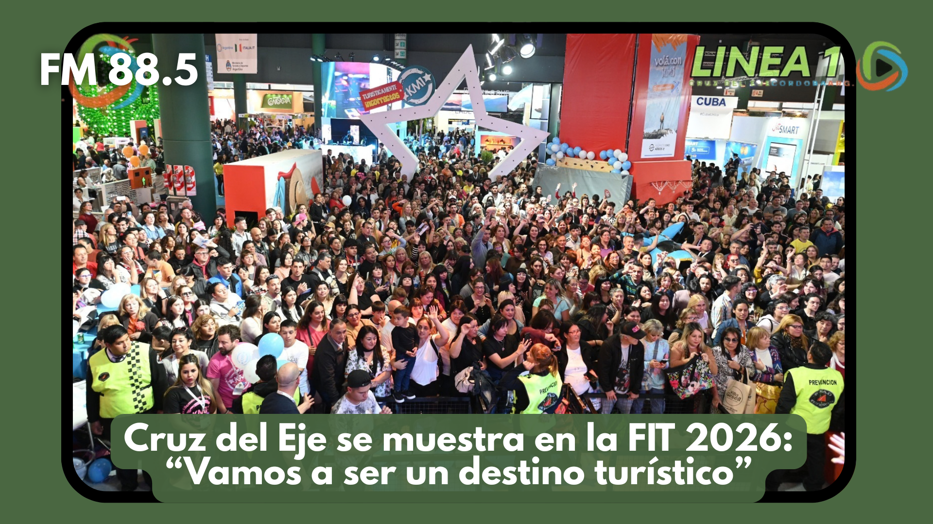 Cruz del Eje se muestra en la FIT 2026: “Vamos a ser un destino turístico”