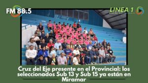 Presentación de la nueva indumentaria de los seleccionados Sub 13 y Sub 15 de la Liga Cruzdelejeña de Fútbol para el torneo Provincial en Miramar.