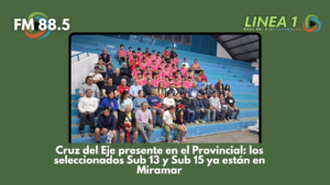 Presentación de la nueva indumentaria de los seleccionados Sub 13 y Sub 15 de la Liga Cruzdelejeña de Fútbol para el torneo Provincial en Miramar.