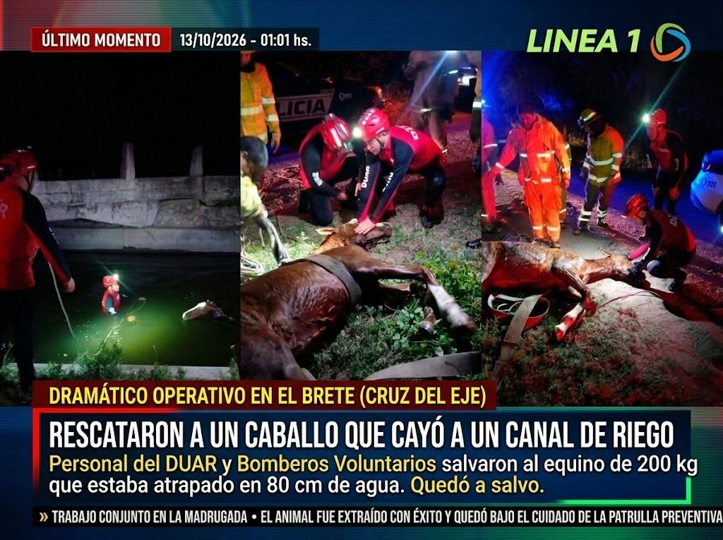 Labor conjunta de DUAR y Bomberos de Cruz del Eje