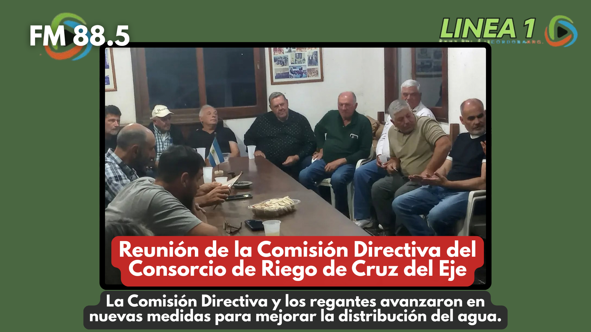 La Comisión Directiva y los regantes avanzaron en nuevas medidas para mejorar la distribución del agua.