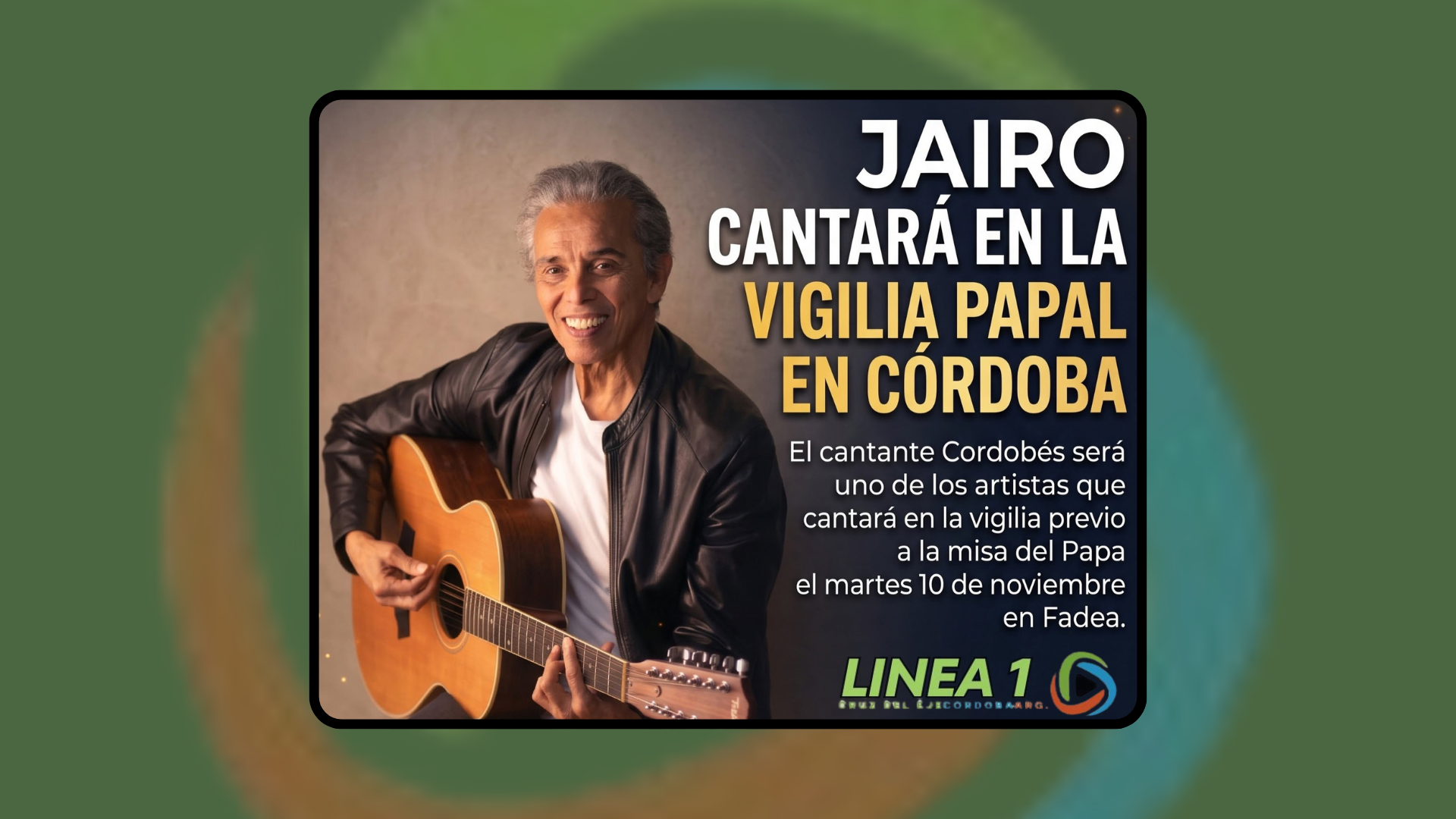 Jairo cantará en la vigilia papal en Córdoba