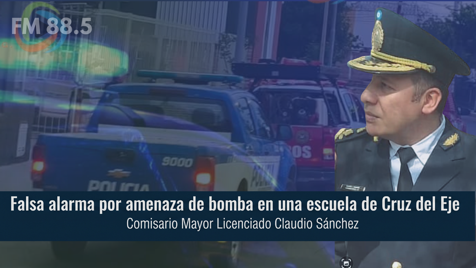 Falsa alarma por amenaza de bomba en Cruz del Eje