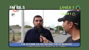 Cristian Balmaceda, encargado de la recolección e integrante del equipo.