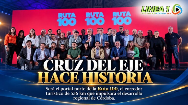 Ruta 100: Cruz del Eje será el portal norte | Línea 1